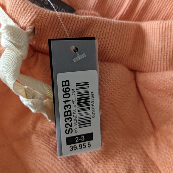 NWT souris mini quilted joggers pants size 2-3 - Picture 4 of 4